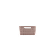 Basket Jute S 5L 27x20x11cm pink