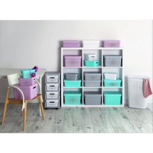 Infinity Chest on wheels with 4 boxes 11L 30x36x69cm grey/white