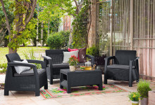 Garden furniture set Bahamas Set grey