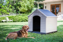 Šunų namelis Dog House 95x99x99cm pilka