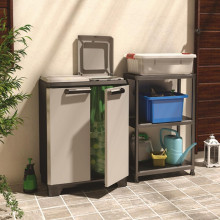 Atkritumu šķirošanas sistēma Split Premium 110L Recycling system 68x39x92cm pelēka/melna