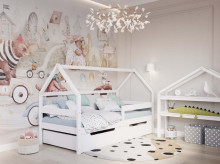 YappyKids YappySole Art.388929 White house bed 200x90cm