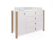 YappyKids YappyÉtude II Art.388851 White kumode ar pārtinamo virsmu