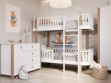 YappyKids YappyÉtude Art.388837 White Bunk bed 180x80cm