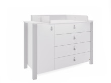 YappyKids YappyÉtude II Art.388868 SkyGrey dresser with a changing surface