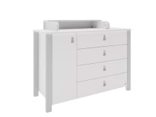 YappyKids YappyÉtude II Art.388868 SkyGrey dresser with a changing surface