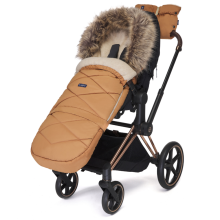 Womar 22' Zaffiro GrowUP 4.0 Wool Premium Art.602905 Beige/Black Спальный мешок для коляски с сумкой