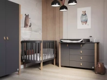 YappyKids YappyÉtude II Art.388875 Anthracite komoda su vystymo paviršiumi