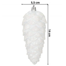 Подвески на елку шишки Springos CA1170 6 шт 14 см