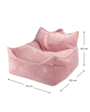 Wigiwama Art.W596303 Pink Mousse Beanbag Chair