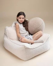 Wigiwama Teddy Art.W597263 Cream White Beanbag Chair