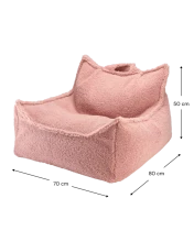 Wigiwama Teddy Art.W598529 Guava Beanbag Chair