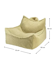 Wigiwama Teddy Art.W598512 Matcha Beanbag Chair