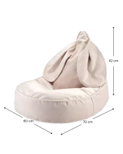 WigiWama Bunny Art.W597324 Dusty Beige Beanbag