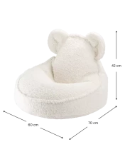 WigiWama Teddy Bear Art.W597904 Cream White Bear Sēžammaiss