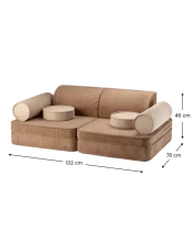 Wigiwama Art.W598222 Toffee Settee