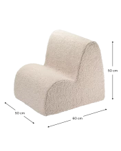 WigiWama Teddy Cloud Art.W597621 Biscuit Chair