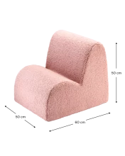 WigiWama Teddy Cloud Art.W598567 Guava Pink Chair