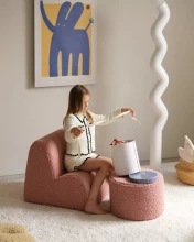 WigiWama Teddy Cloud Art.W598567 Guava Pink Chair