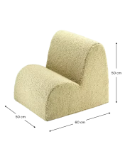 WigiWama Teddy Cloud Art.W598550 Matcha Chair