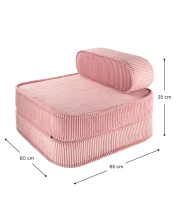 WigiWami Flip Art.W596501 Pink Mousse Flip Chair