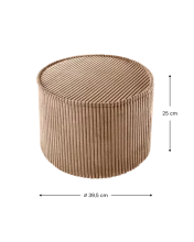 WigiWama Art.W597942 Toffee Pouffe