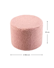 WigiWama Teddy Art.W598536 Guava Pink Pouffe