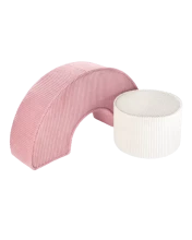 WigiWama Art.W597317 Pink Mousse Pufų rinkinys