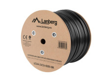 Lanberg LCU6-21CU-0305-BK networking cable Black 305 m Cat6 U/UTP (UTP) outdoor