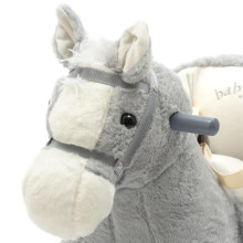 46444 Rocking horse with melody - grey