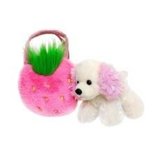 AURORA FANCY PALS Pliušinis pudeliukas Strawberry rankinėje, 20 cm