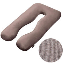 La Bebe™ Cushy Maternity Pillow Art.91913 Beige daugiafunkcinė pagalvė nėščioms moterims (U formos) 155x80cm