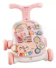 Kikkaboo Walker 3 in 1 Play Grow Art.214584 Pink  Ходунок-толкалка