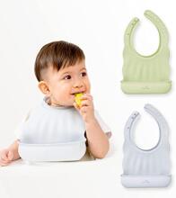 Lollipop Silicone Bib Art.CABU-BIB01ZZPY01 Buttermilk/Misty Rose