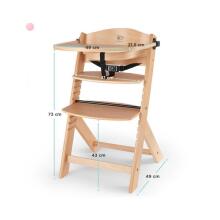 KinderKraft Enock Art.219050 Natural medienos maitinimo kėdė