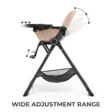 Kinderkraft Foldee Art.220898 Rosa High chair