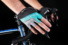 Велоперчатки FORCE RIVAL Black/Turquoise xL