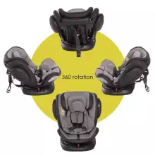 Aga Design Hamilton 360º SPS Art.20517 Black Детское автокресло 0-36 кг