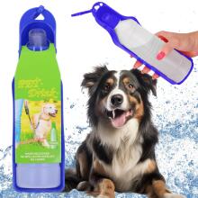 Vandens butelis šunims ir katėms Springos PA0295, su girdykla, 250 ml, tamsiai mėlynas