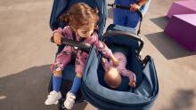 Bugaboo Donkey 6 Double  Art.227108 Heritage Black  Kūdikių universalus vežimėlio transformatorius