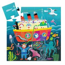 Silhouette puzzles - The friends’ cruise - 16 pcs