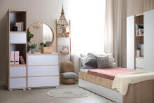 Klups Dalia Art.62326 Beech-Ash комод с пеленальной поверхностью