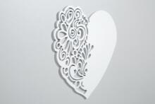 Klups Nel Heart Art.233094 Ash-White Vaikiška medinė lovelė 120x60 cm