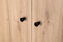 Klups Pauline Art.233124 Graphite-Oak двухдверный шкаф