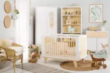 Klups Lydia Art.233128 Pine/White Шкаф  сосна-белый