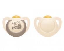 NUK 737877 Latex Soother 18-36m FOR NATURE 2 pcs box