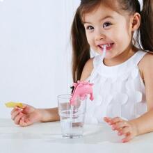 SMILY MIA Straw Set Dinosaur purple