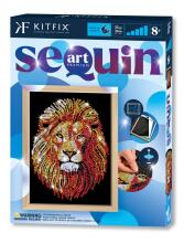 KITFIX DIY set Sequin Art Blue Premium Lion