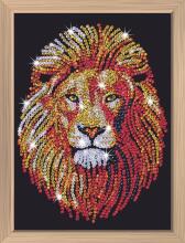 KITFIX DIY set Sequin Art Blue Premium Lion