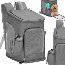 Gyvūnų transportavimo kuprinė šunims ir katėms Springos PA0232 39 x 28 x 27 cm pilka